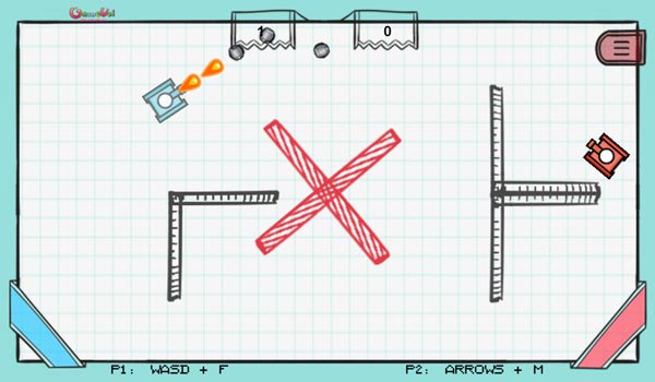 Chơi game Bắn xe tăng trên giấy tại GameVui