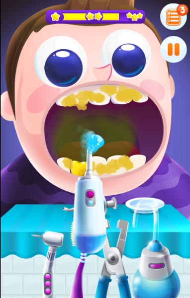 Nha sĩ GameVui làm răng cho bé