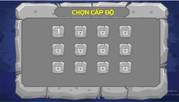 Có nhiều cấp độ chơi