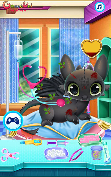 Hãy chữa trị vết thương cho chú rồng