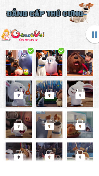 Chơi game Xếp hình đẳng cấp thú cưng - GameVui