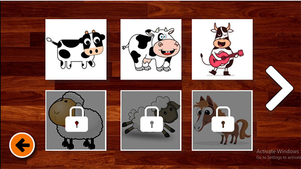 Có nhiều bức tranh cho bạn chọn