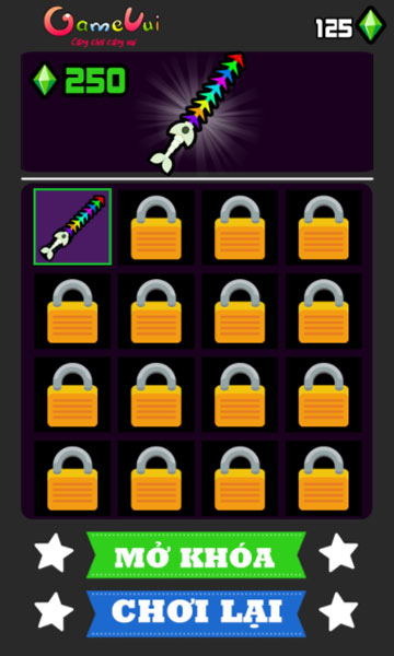 Mở khóa dao mới trong Shop cửa hàng