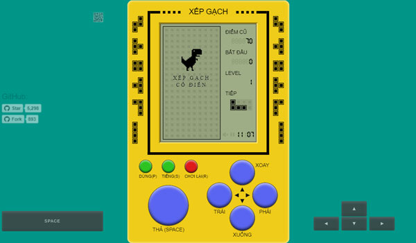 Chơi game Xếp gạch cầm tay - GameVui