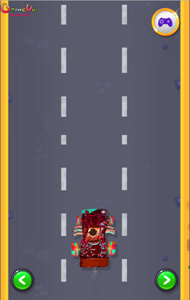 Hãy lái xe thu thập 5 cánh hoa