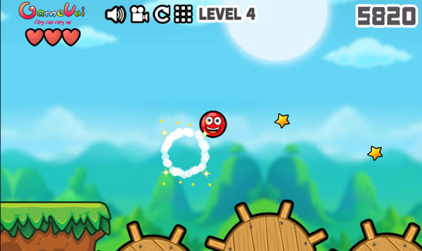Điều khiển trong game Bóng đỏ RedBall