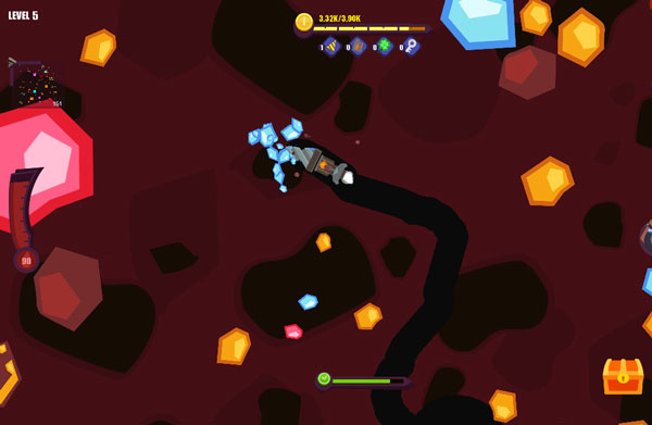 Đào mỏ thu thập thật nhiều kim cương, vàng, ruby...