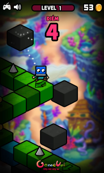 Minecraft 3D vượt qua các chướng ngại vật