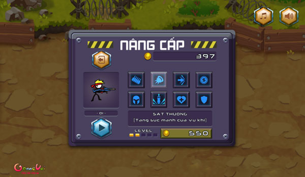 Nâng cấp vũ khí, vật phẩm