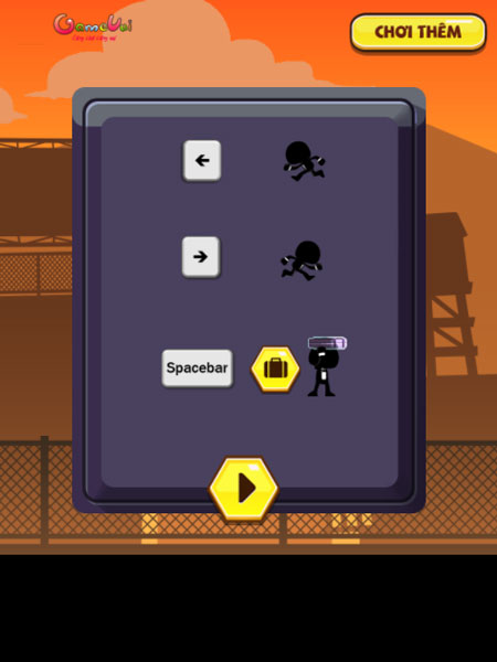 Cách chơi game Người que stickman