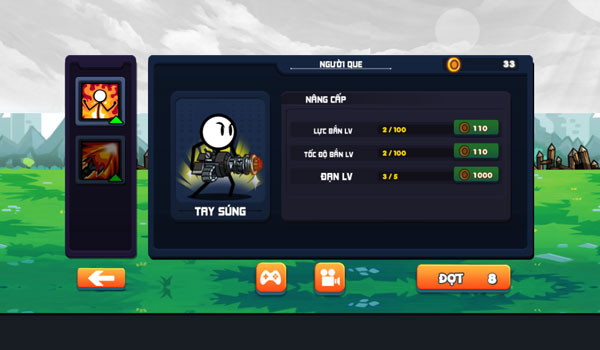 Nâng cấp nhân vật