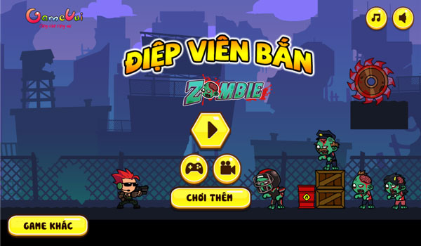 Chơi game Điệp viên bắn Zombie - GameVui