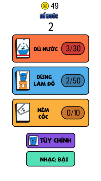 Chơi game Đổ nước 3 - GameVui