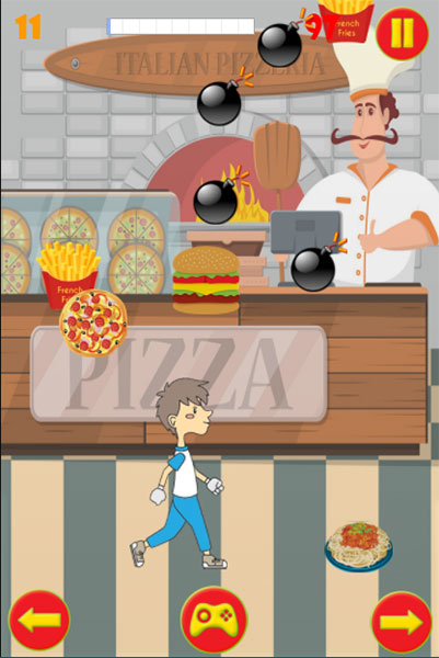 Hãy hứng bánh và kẹo