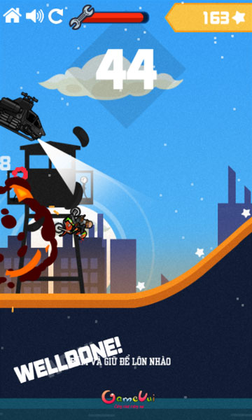 Tiêu diệt kẻ địch trên đường đua