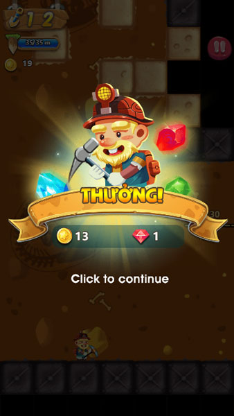 Nhận thưởng đào vàng