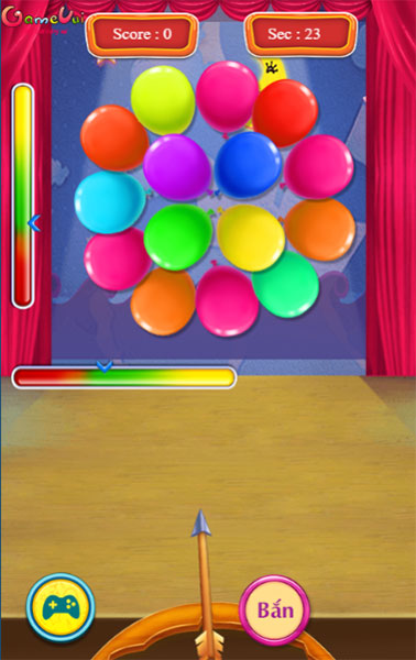 Chơi trò bắn bóng bay