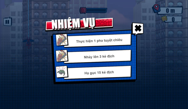 Nhiệm vụ thử thách của người Nhện