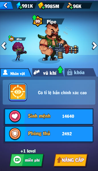 Mở khóa toàn bộ hero Pubg Zombie