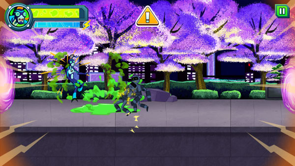 Ben 10 chiến đấu hạ gục quân địch