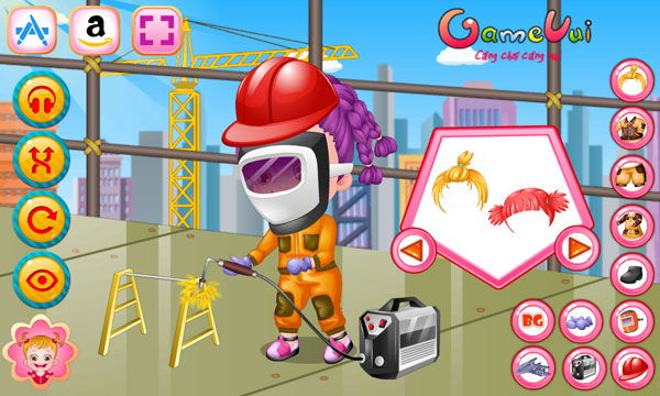 Chọn trang phục thợ hàn giúp bé Na