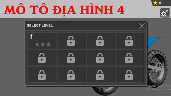 Có nhiều cấp độ chơi