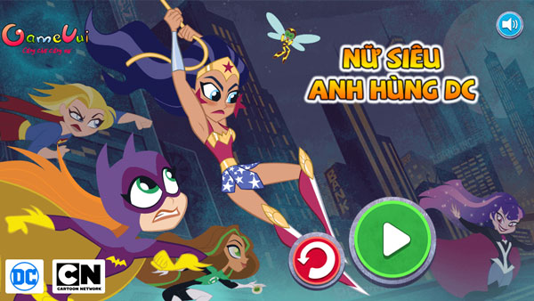 Chơi game Nữ siêu anh hùng DC - GameVui