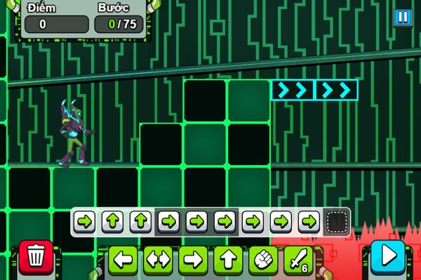 Giúp Ben 10 di chuyển