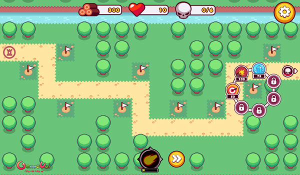 Xây tháp tấn công Slime