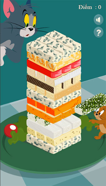 Từ từ rút 1 miếng phô mai