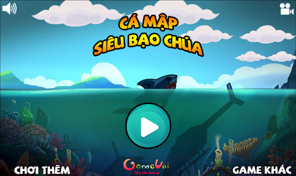 Chơi game Cá mập siêu bạo chúa - GameVui