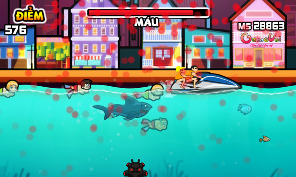 Điều khiển cá mập bạo chúa