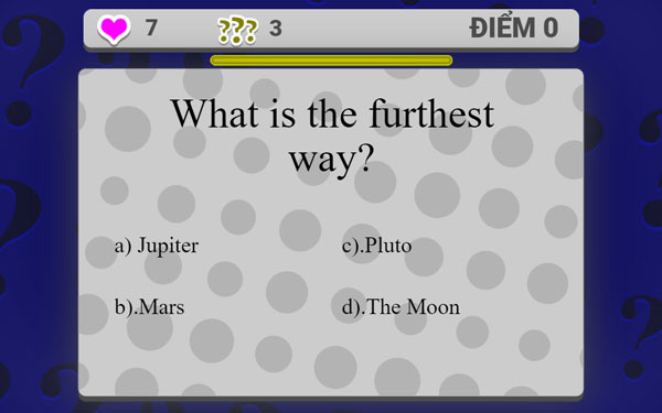 Đố vui tiếng Anh