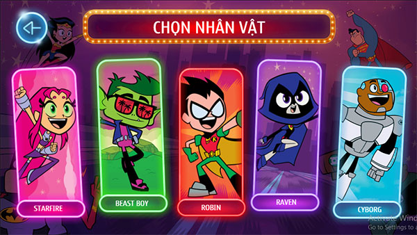 Các nhân vật trong game