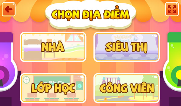 Chọn địa điểm