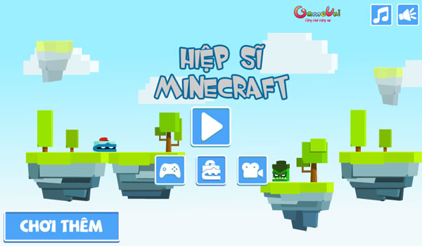 Chơi game Hiệp sĩ Minecraft - GameVui