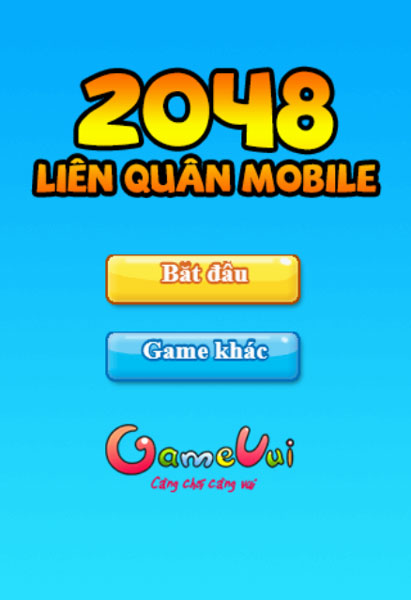 Chơi game 2048 Liên Quân Mobile - GameVui