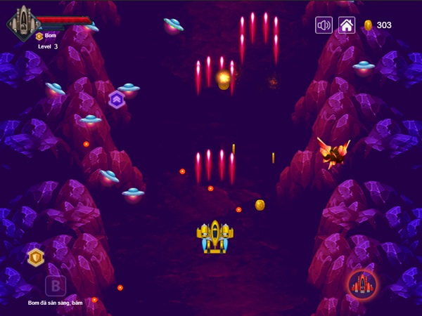 Điều khiển phi thuyền tấn công đĩa bay alien