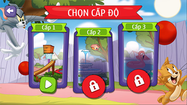 Có 3 cấp độ chơi