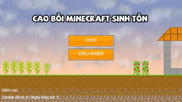 Chơi game Cao bồi Minecraft sinh tồn - GameVui