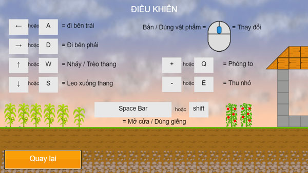Cách điều khiển game Minecraft cao bồi
