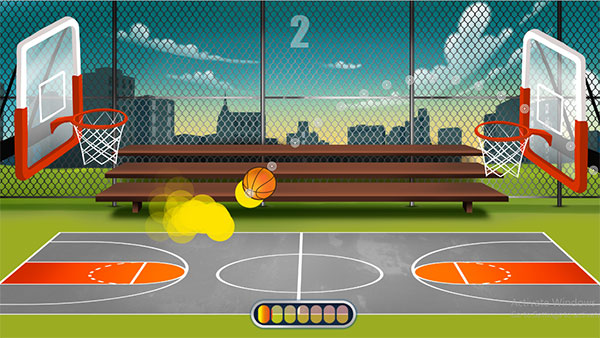 Mỗi lần ném trúng bạn sẽ ghi 1 điểm