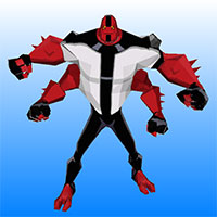 Ben 10: Four Arms đập phá