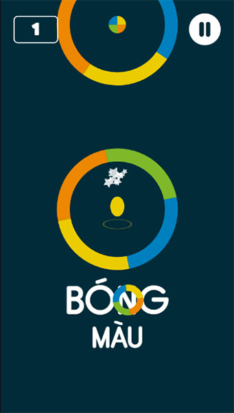 Đưa quả bóng vào vòng tròn