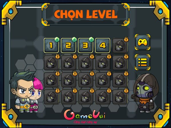 Chọn level thử thách