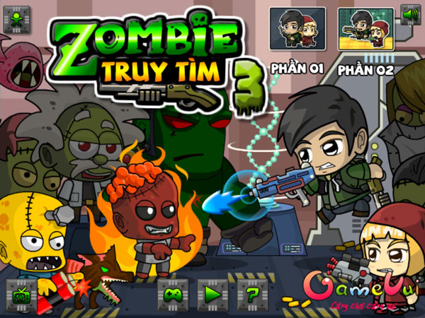 Chơi game Truy tìm Zombie 3 - GameVui