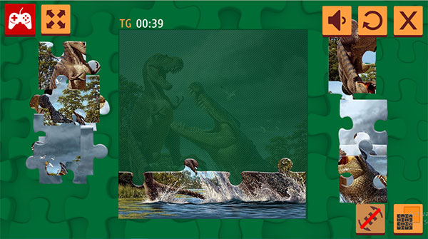 Xếp các miếng ghép lại thành bức tranh hoàn chỉnh