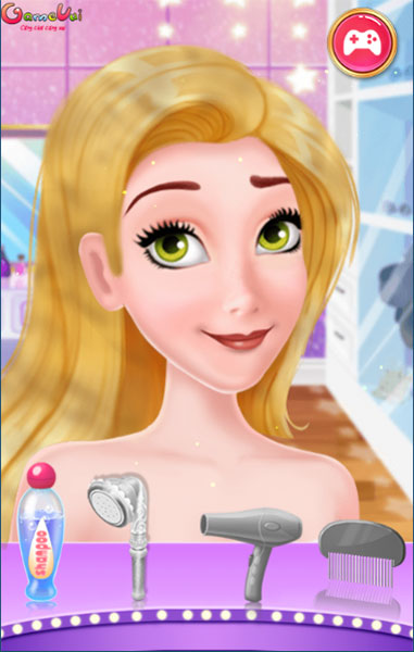 Làm sạch tóc cho Rapunzel