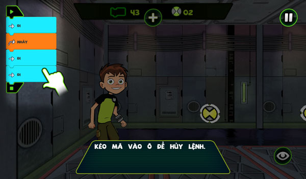 Chọn lệnh di chuyển