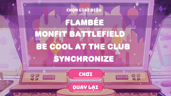 Chọn giai điệu Audition